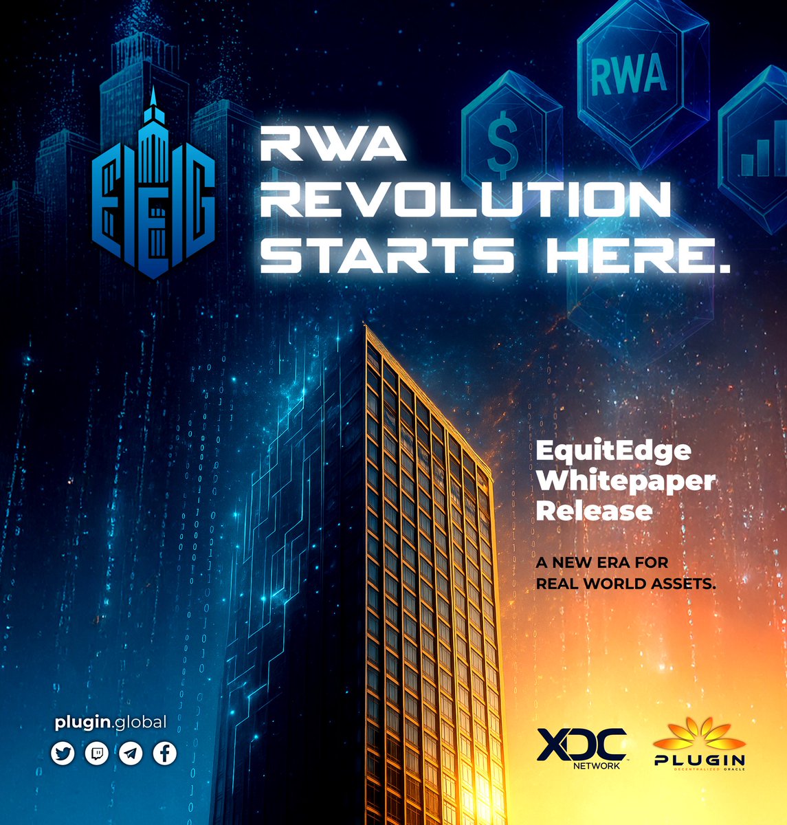 EquitEdge's tweet image. We are proud to unveil the EquitEdge Whitepaper, now live on our official website. Built on XDC Network, EquitEdge is redefining Real World Asset (RWA) tokenization, solving critical inefficiencies in global asset management and unlocking new investment possibilities.
If you…
