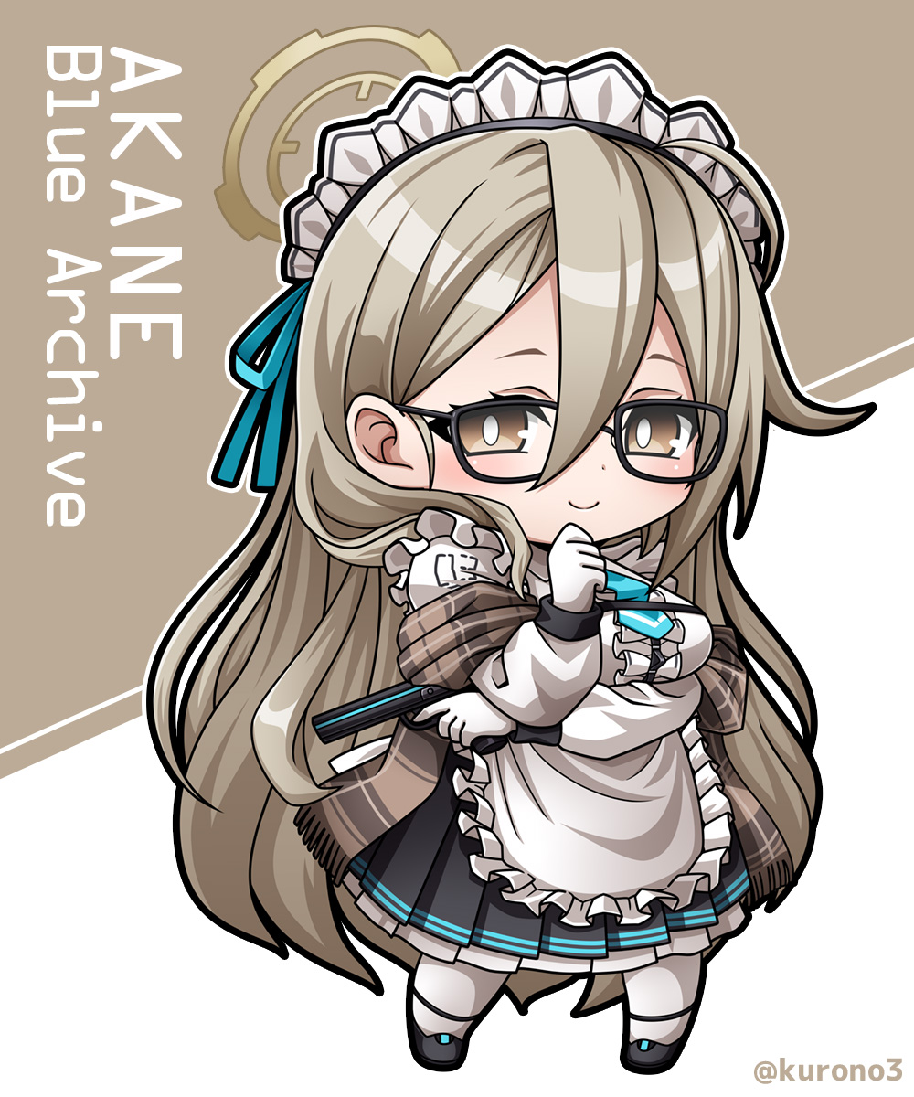 室笠アカネ(ブルアカ) 「前に描いたアカネ、カンナ、コハル。 #ブルアカ #デフォルメ」|玄乃エミーのイラスト