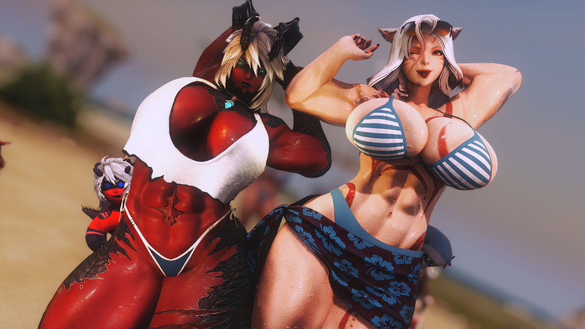 Finally got to meet up with <a href="/Warrior_Atta/">Atta The Red</a>, well worth the wait~
#ffxivsummerbash