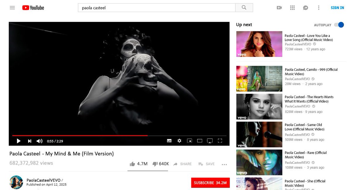 YouTubeVRP's tweet image. ︎︎❨ 🎥 ❩ All on 𝗬𝗼𝘂𝗧𝘂𝗯𝗲 ᴿᴾ
⌕ 𝗣𝗮𝗼𝗹𝗮 𝗖𝗮𝘀𝘁𝗲𝗲𝗹 / Profile. 
➘ #YouTubeVRP &amp;amp; #MyMindAndMeRP

→ Paola Casteel — My Mind &amp;amp; Me (Film Version) ⟳ Up Next!