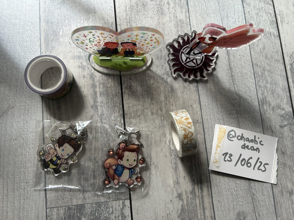 Pins, stickers, standees, keychains and washi tape for sale. Please let me know if you want anything, my DMs are open ❤️