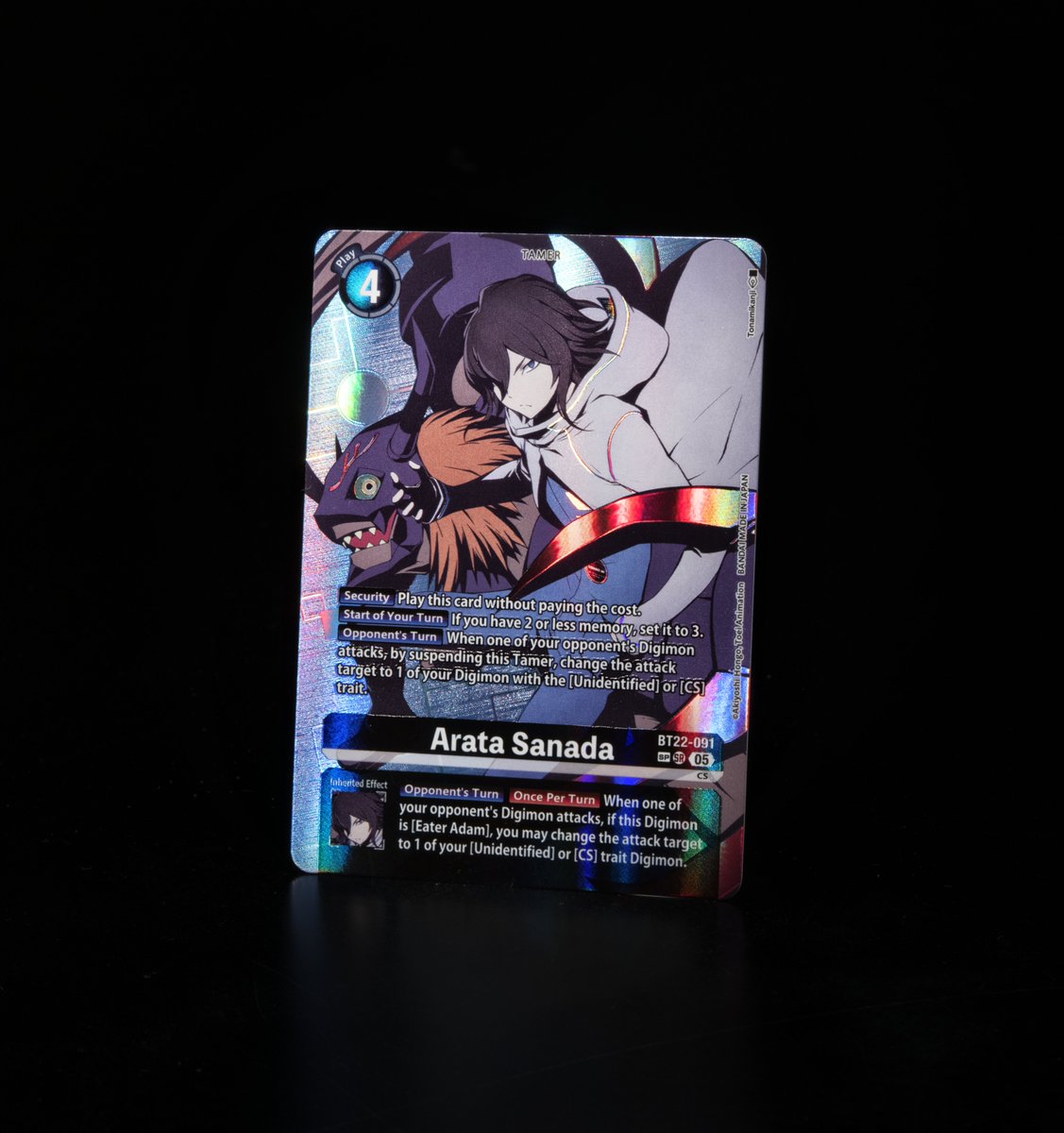 Card Reveals] Hello Digimon Tamers! Today's alt-art SP card is [BT22-091  Arata Sanada]! BOOSTER CYBER EDEN [BT-22] In stores July 2025!  https://t.co/GkWjDhdVyz #DigimonCardGame #DigimonTCG #Digimon