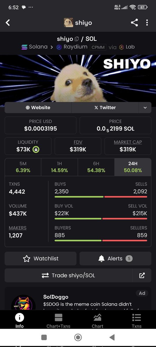 JoeCryptFx's tweet photo. $Shiyo

EBCqxfSMVSJPDGFLcf2yAfQoeLJRD1z8VbEUemZSbonk

#BTC #Solana #Bullrun2025 #labubu #mask #Aura #jupiter #phantom #SuperCycle #dorae #Andrea #Chakra #Shiba #Doge https://t.co/HGnnHfDfbo