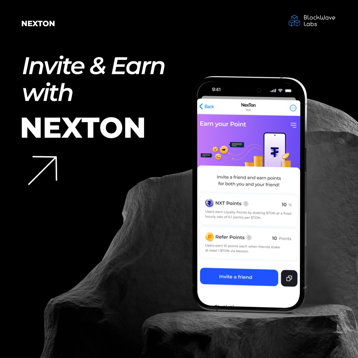 Nexton (@nextonnode) on Twitter photo π Invite & Earn with NEXTON
Refer your friends to NEXTON and stake TON togetherβ you both earn NXT point rewards! π
β
How to join:
1οΈβ£ Copy your unique referral link
2οΈβ£ Your friend signs up and stakes TON using the link
3οΈβ£ You both get rewarded in NXT point π
Start now π π Invite & Earn with NEXTON
Refer your friends to NEXTON and stake TON togetherβ you both earn NXT point rewards! π
β
How to join:
1οΈβ£ Copy your unique referral link
2οΈβ£ Your friend signs up and stakes TON using the link
3οΈβ£ You both get rewarded in NXT point π
Start now π