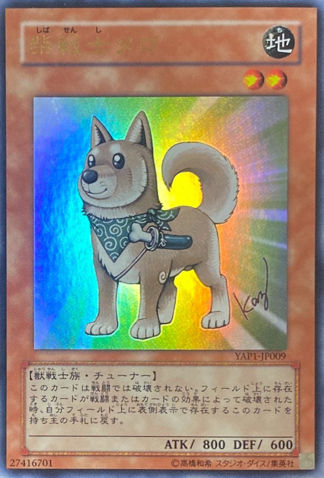 デコピンの遊戯王カード化凄いね でも、俺は柴戦士タロ派だぜ