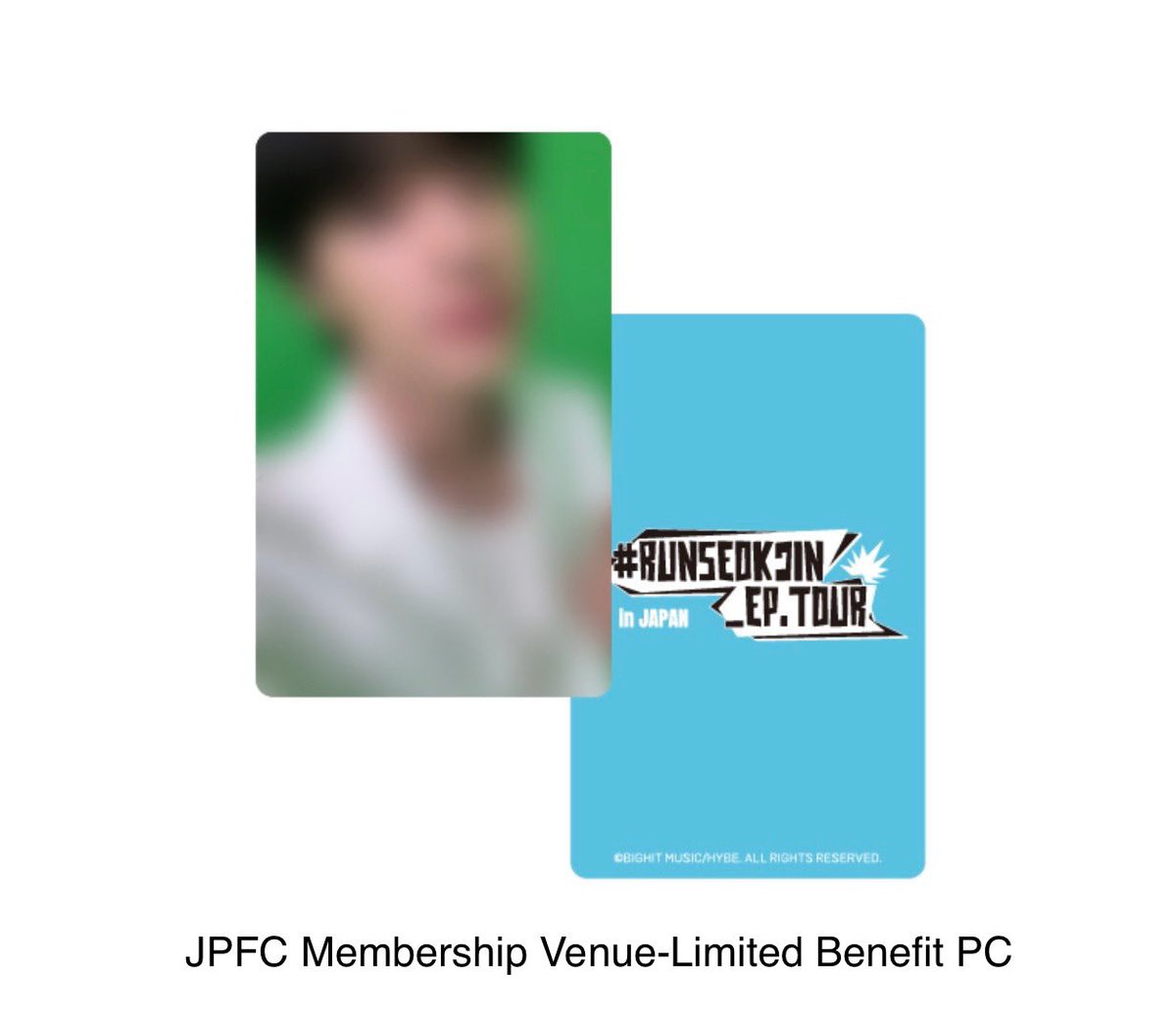 JIN - RUNSEOKJIN_EP.TOUR in JAPAN JPFC Membership Benefits 1️⃣