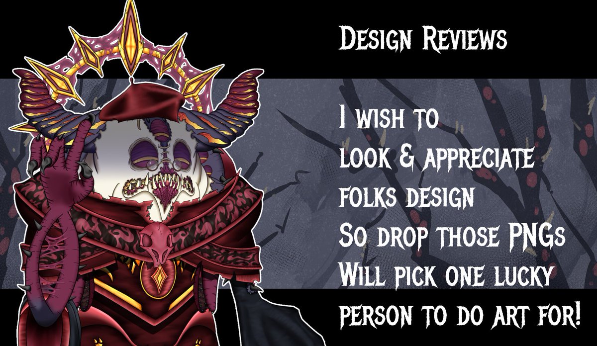 Hello folks, I'm having my 3.0 debut this weekend on Sunday (times below post).
But I want to do something after the debut so I wish to review folks designs.
I will also pick "1" lucky person to draw when I have the time (maybe one stream) from these designs.
#Vtuber #ENVtuber