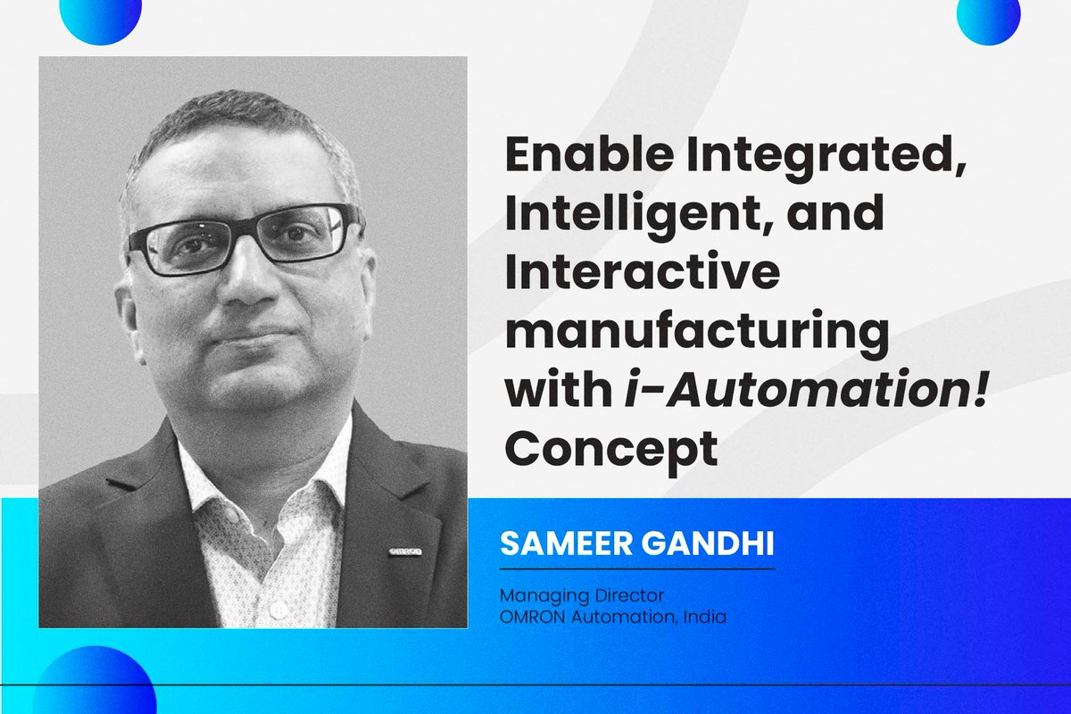 OEMUPDATE's tweet image. OMRON strives to create solutions by synergising and advancing three approaches to innovation in automation.

Read more: oemupdate.com/automation/ena…

#OmronAutomation #iAutomation #SmartManufacturing #IndustrialInnovation #ITOTIntegration #OEMUpdate