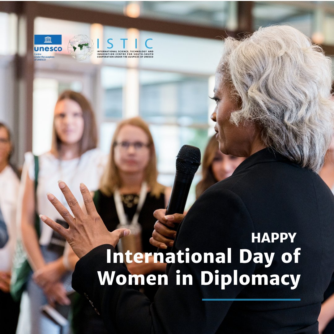 istic_unesco's tweet image. Happy International Day of Women in Diplomacy from ISTIC team✨🌍
Learn more via UNESCO: bit.ly/3T3aHD5
