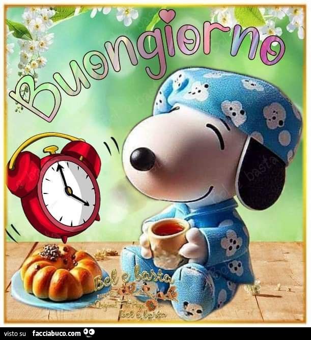 Buongiorno e buon martedì