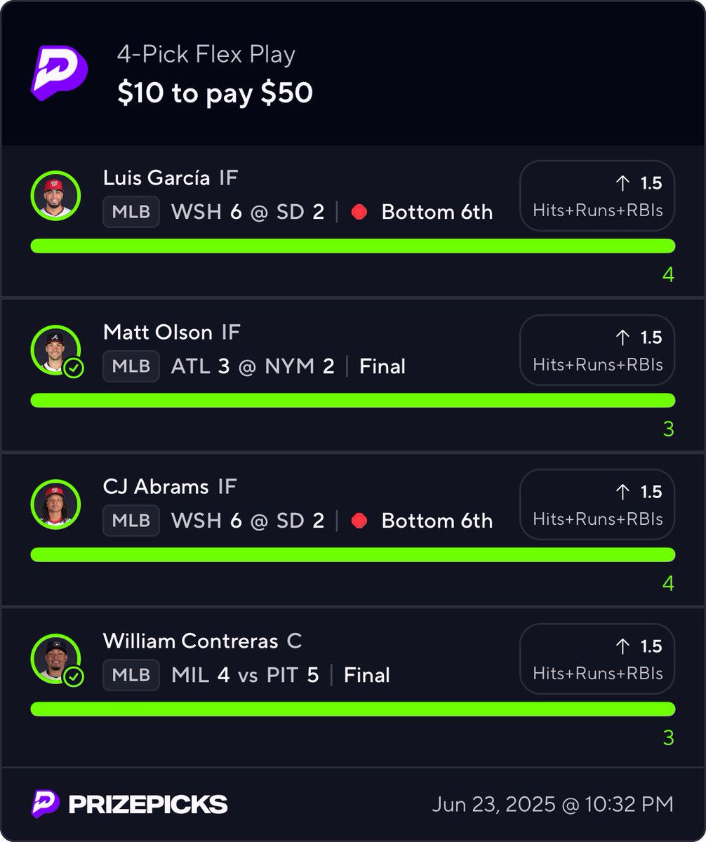 SteveBellMO's tweet photo. Copy my PrizePicks lineup using this link: 
https://t.co/wykwA0SeqY https://t.co/S7gap5aMAQ