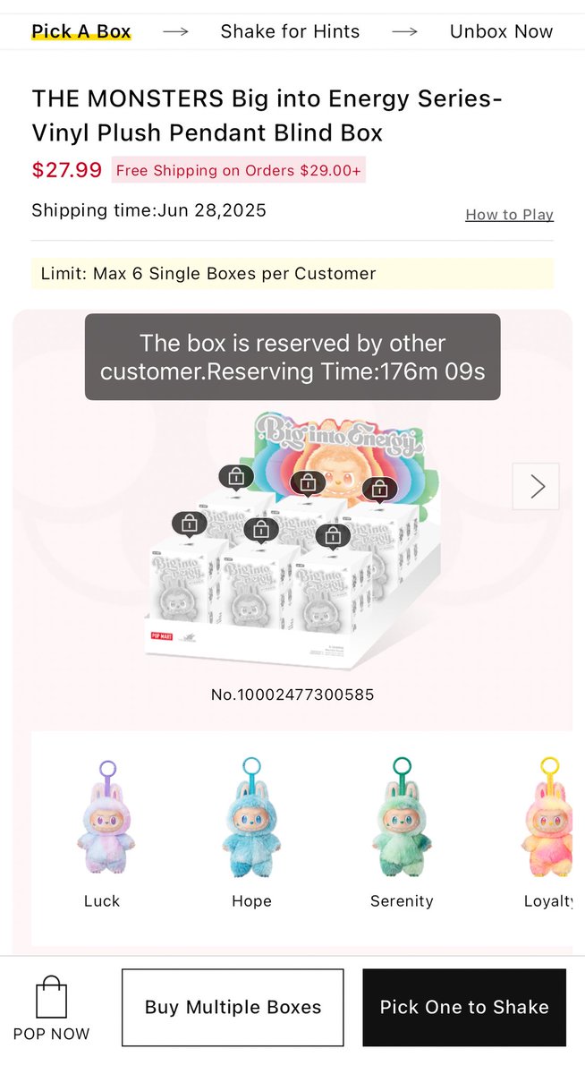 Dubs0327's tweet photo. Guess @POPMARTGlobal didn’t fix the bot problem and just made in-app purchasing an unnecessary complication for nothing… 
#popmart #labubu #popnow https://t.co/uwBoUmzvW0