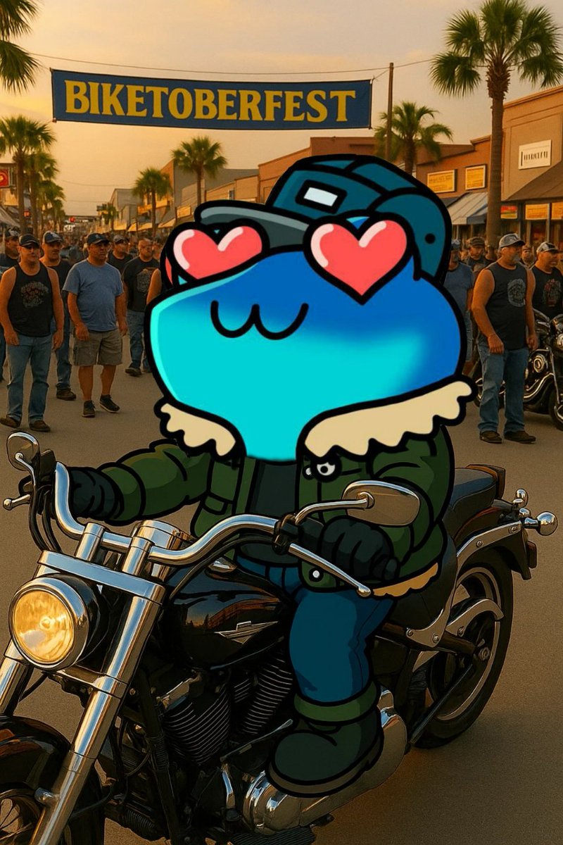 HarrySi43539111's tweet photo. Built for the ride, born for the spotlight. Biketoberfest just got a new headliner Leap Season . 🏍️🔥 
@Aishieee_09 @TallysNFT
#Biketoberfest #RideLegend 
#Gmike https://t.co/YN1FMVufH4
