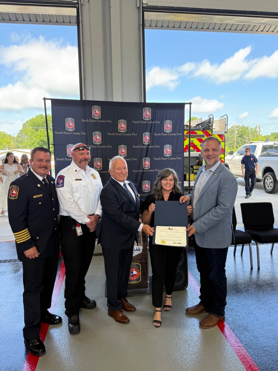 BrentMoneyTX's tweet image. Today, I had the honor of attending the ribbon-cutting and grand opening of the City of Quinlan Fire Station! South Hunt County Fire Rescue is a dedicated, 100% volunteer team of patriots who have stepped up to meet the critical needs in the southern part of Hunt County. It’s…