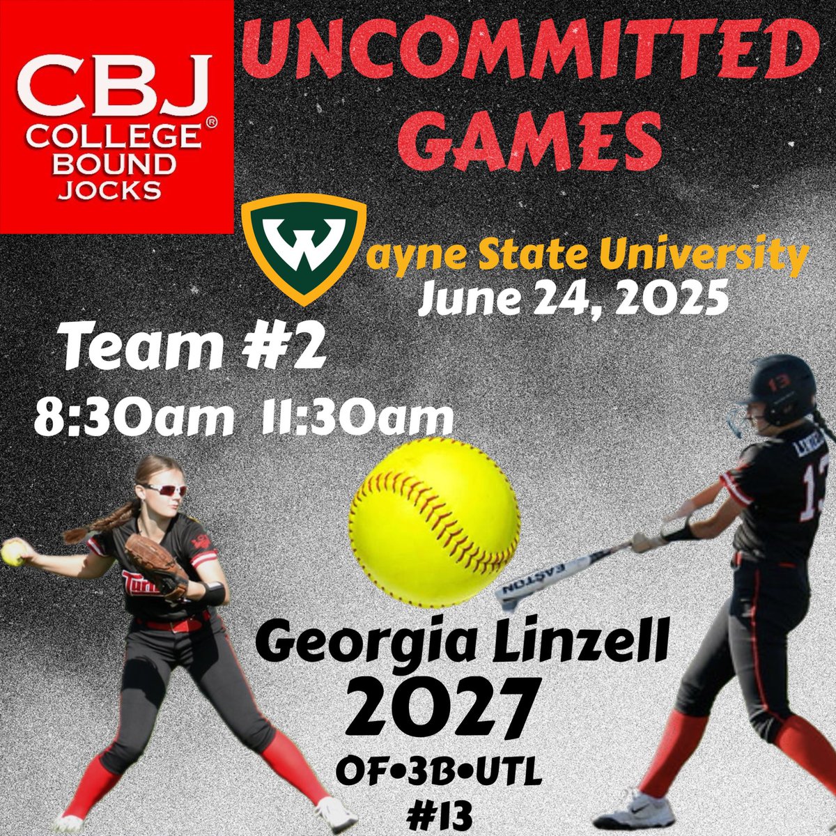 GeorgiaLinzell's tweet image. Excited to play with a few of my teammates! Catch the game live on YouTube!
@Turnin2Softball @Turnin2W @CollegeBDJocks @nniiiss_ @Kenzie_LongT2 @WayneStateSB @colie_abes_12 @HCSBCHARGERS @Kyle_coachK @FSU_SB @schumann_jake @_CoachKenton @SAUCougarsSB @T2Lauf @UCArrowSoftball…
