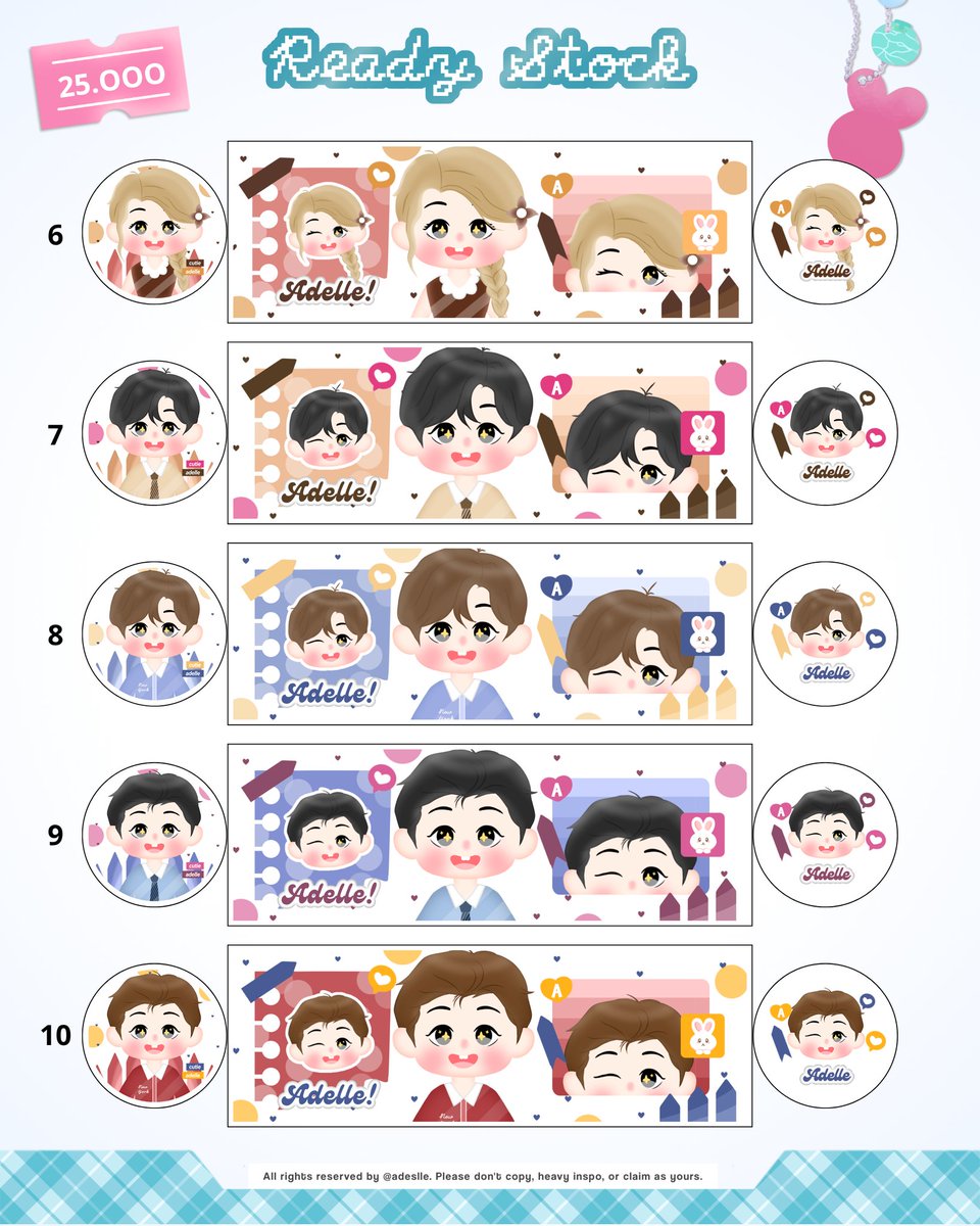 tolong repost, terima kasih

🍅🍥. adelle membawa layout chibi ready stock dengan harga 25.OOO / each, include re-text &amp; ava jpng. avail recolor +2.OOO, payment QRIS, happy jajan! 🥣🧷𓈒 ׂ ♪

#zonauang #zonajajan