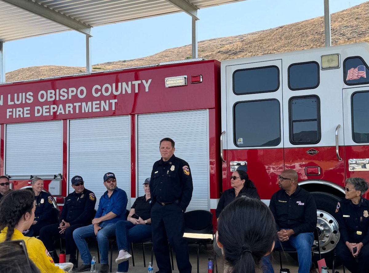 CALFIRE_CHIEF's tweet image. Today I visited Camp Cinder in San Luis Obispo. I hope to see many of these young women working for fire agencies across the state. Thank you to our incredible cadre of instructors.