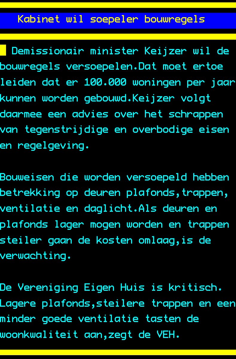 Oplossing van de woningnood middels de herintroductie van barakken, lijkt dit wel: