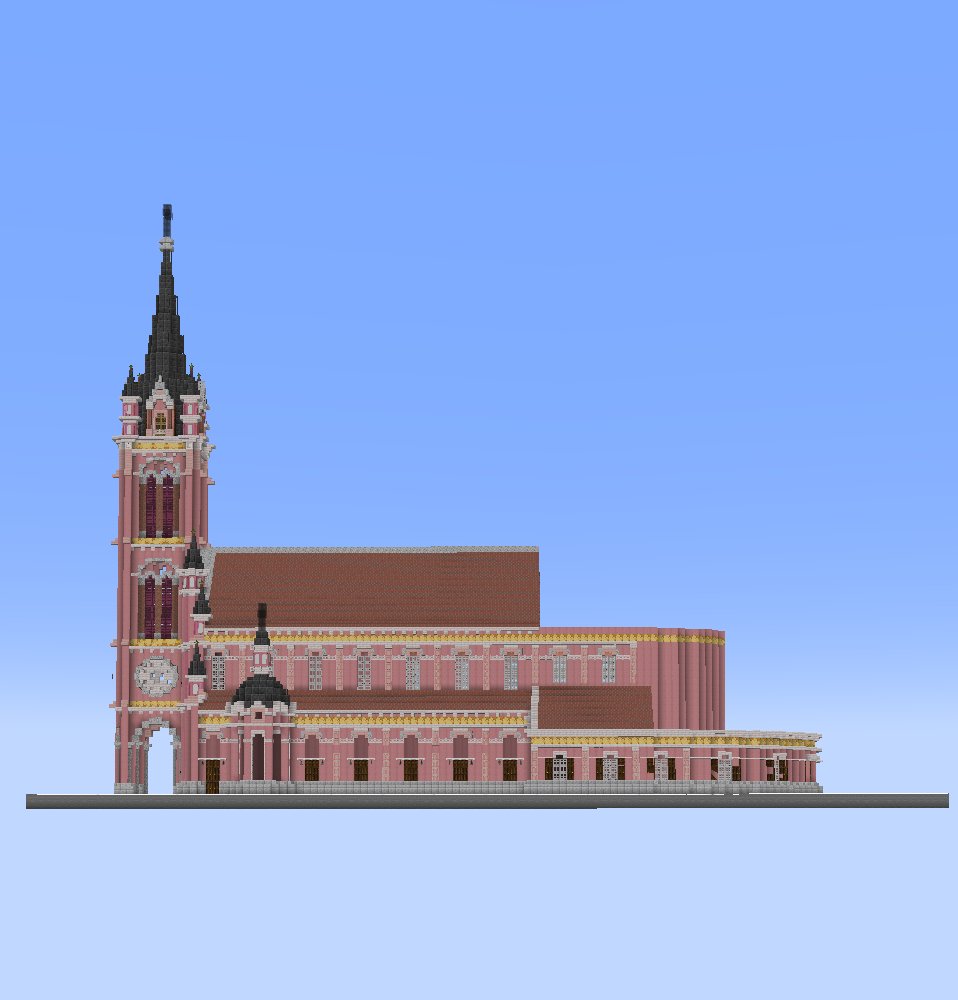Tan Dinh Church WIP 2 #Minecraft #Minecraftbuilds #minecraft建築コミュ