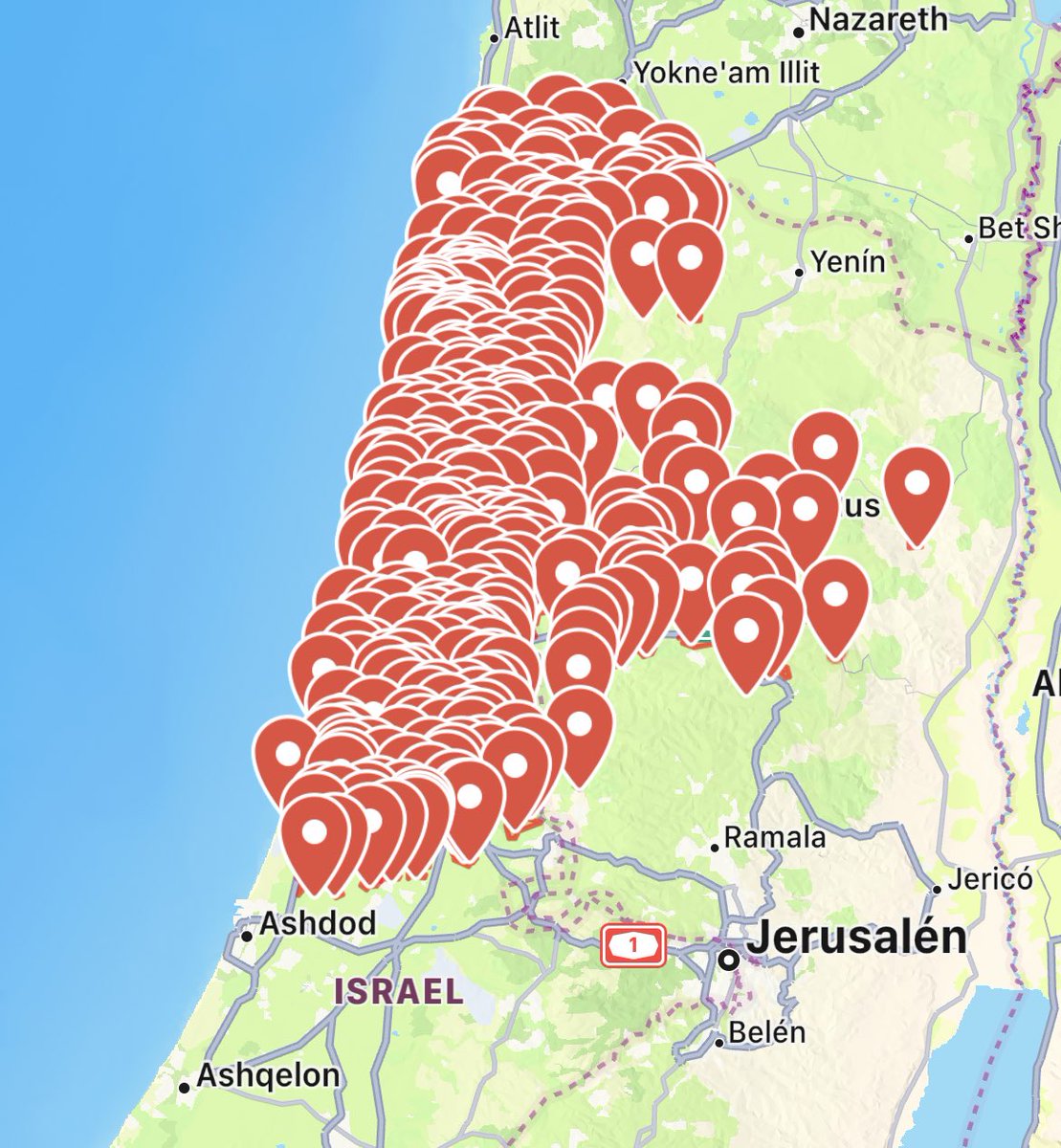 🔴 NUEVAMENTE: Alarmas en Israel por el lanzamiento de misiles desde Irán