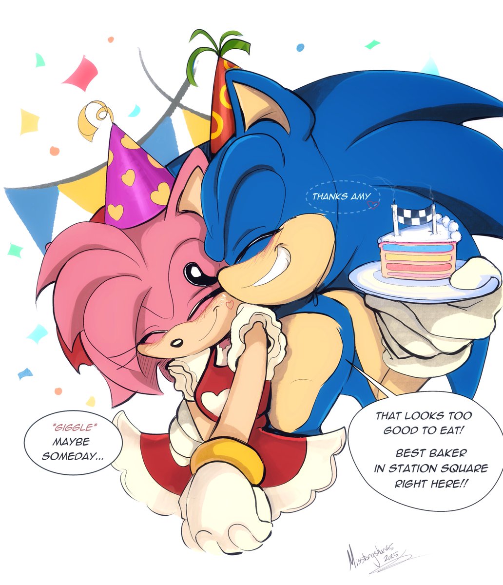 You'll get that shop one day Amy 🧑‍🍳🍰☕

#sonamy #SonicTheHedgehog
