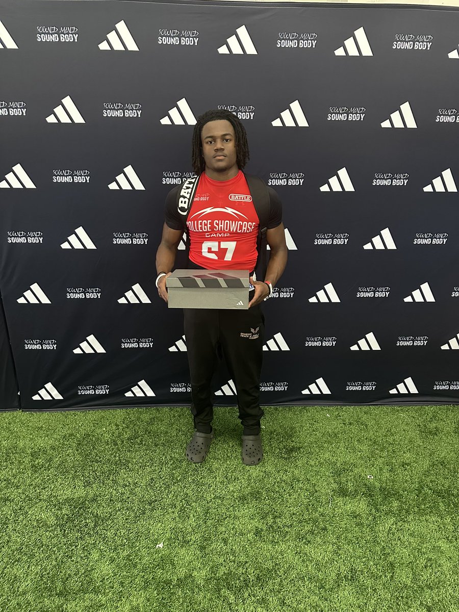 TreAustin46736's tweet image. Had a great time at the SouthEast showcase. I was 7th overall in the camp for broad jump. Here are some clips from the camp.