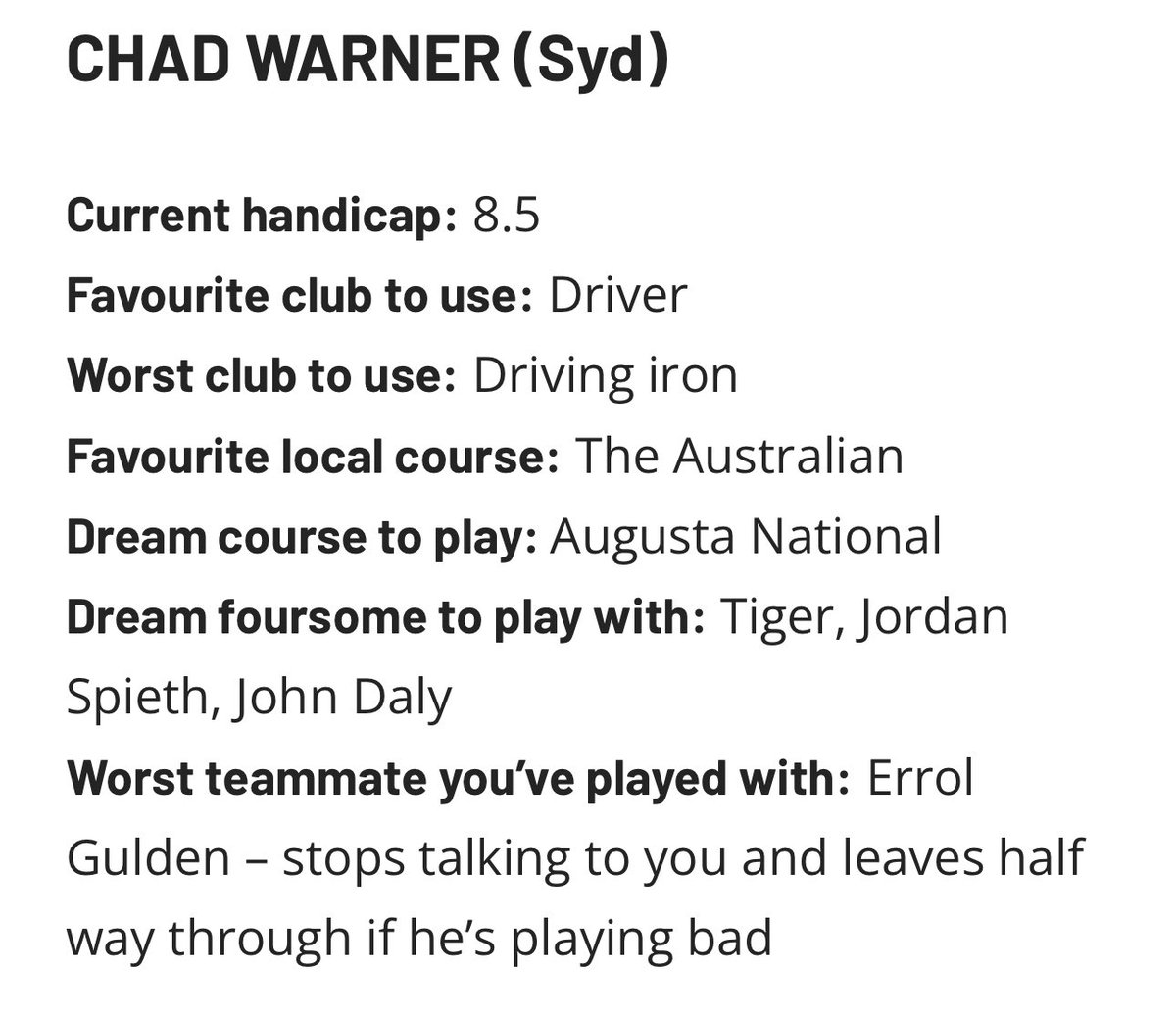 Shock. Errol and Chad took an opportunity to have a crack at each other 😂

Make sure to check out the full top 50, a fun list and some great work from <a href="/edbourkeHS/">Ed Bourke</a> and <a href="/mattforrest29/">Matt Forrest</a> 👇