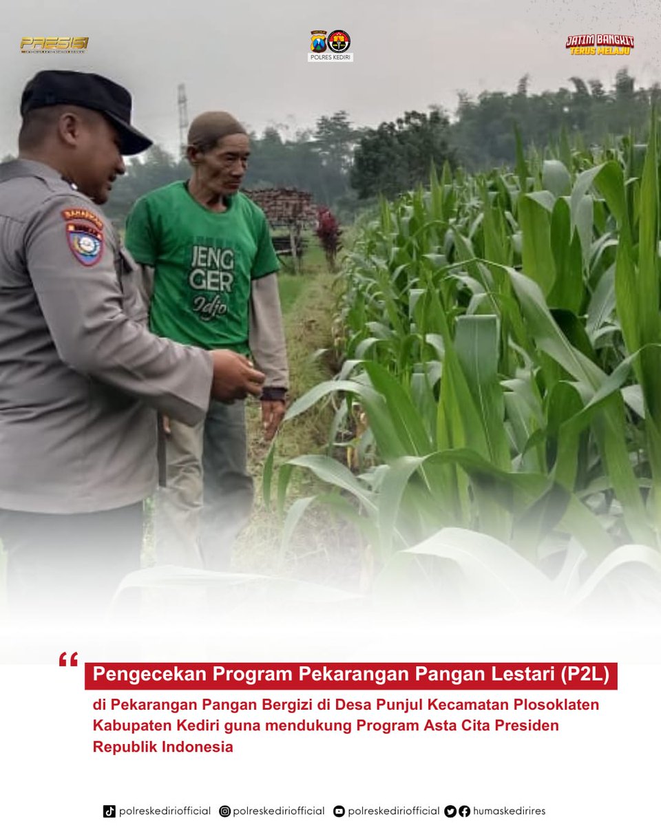 YoudsRaharjo's tweet photo. #astacita #swasembadapangan #ketahananpangan #ketahananpanganpoldajatim #polripresisi #polisiindonesia #ssdmpolri #divhumaspolri #birosdmpoldajatim #bidhumaspoldajatim #polreskediri #kediri https://t.co/ezdapRxMYN