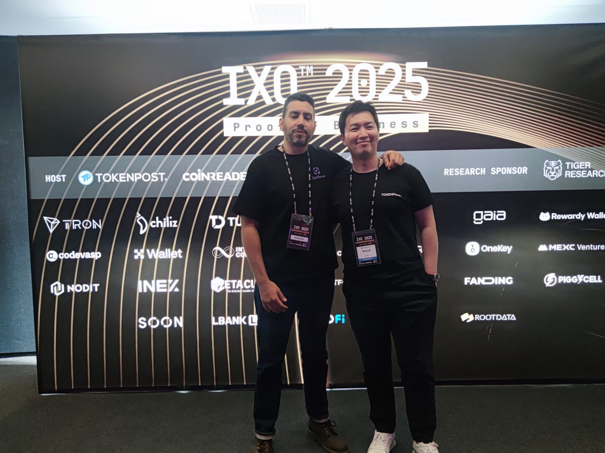 InitVerse (@initverse) on Twitter photo Building Bridges in Web3! 🌉
Had the pleasure of snapping a pic 🤳 with Mr. David, CEO of Korea’s leading crypto media <a href="/tokenpostkr/">TokenPost Korea - 토큰포스트</a> , during #IXO2025 🇰🇷
Grateful for the insights 💡 he shared on decentralized cloud ecosystems ☁️ and big thanks 🙏 to the organizers for creating Building Bridges in Web3! 🌉
Had the pleasure of snapping a pic 🤳 with Mr. David, CEO of Korea’s leading crypto media <a href="/tokenpostkr/">TokenPost Korea - 토큰포스트</a> , during #IXO2025 🇰🇷
Grateful for the insights 💡 he shared on decentralized cloud ecosystems ☁️ and big thanks 🙏 to the organizers for creating
