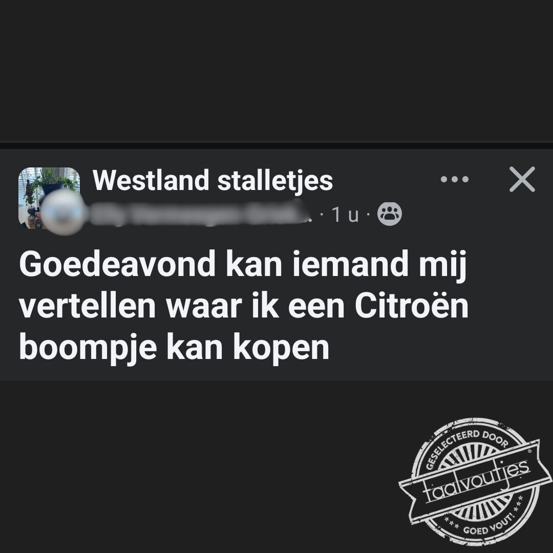 Wel eentje zonder Kevers. #taalvout 

(Met dank aan Heidi!)