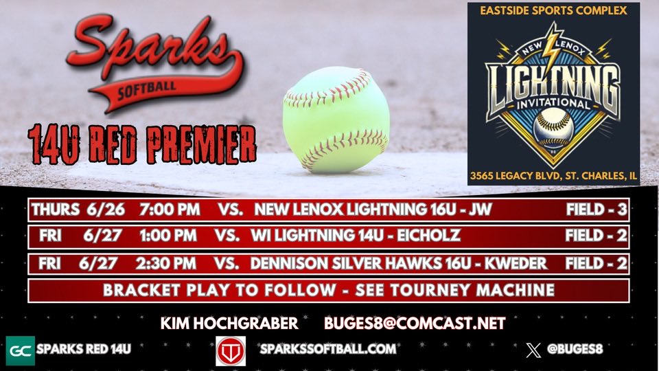 We will be in St. Charles this weekend competing at the 16u level. Thanks for including us!