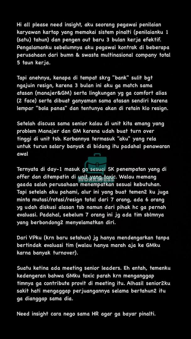 Mohon bantuannya untuk minta insight dari temen2 mengenai ini work!