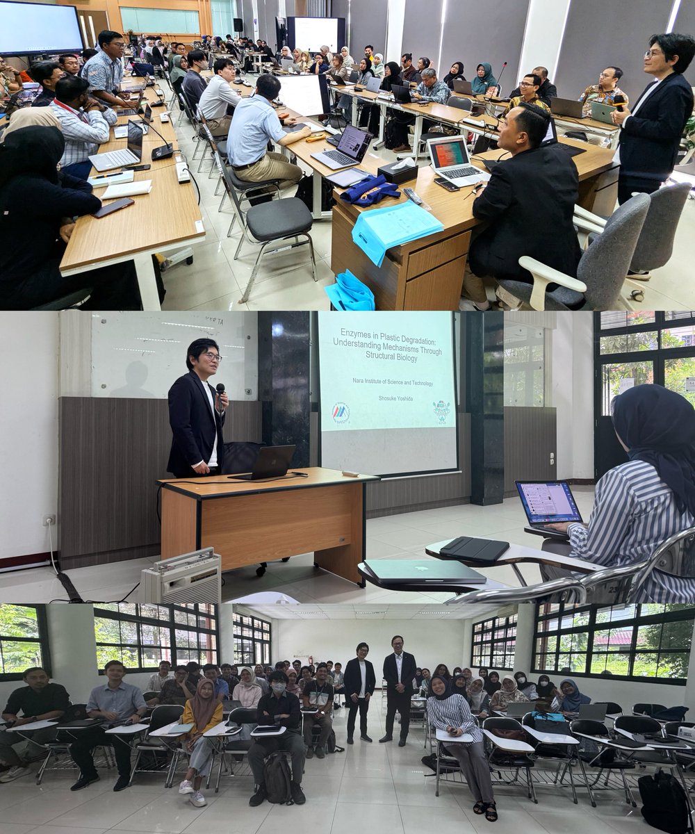 NAIST_BS's tweet image. Prof. Yoshida and Asst. Prof. Chek had a wonderful visit to IPB University and BRIN in Bogor, Indonesia! 🇮🇩 The visit was part of the JST NEXUS exchange program. Thank you to our kind hosts for the inspiring exchange! #VisittoIndonesia #IPB #EnvironmentalMicrobiology
#吉田昭介研