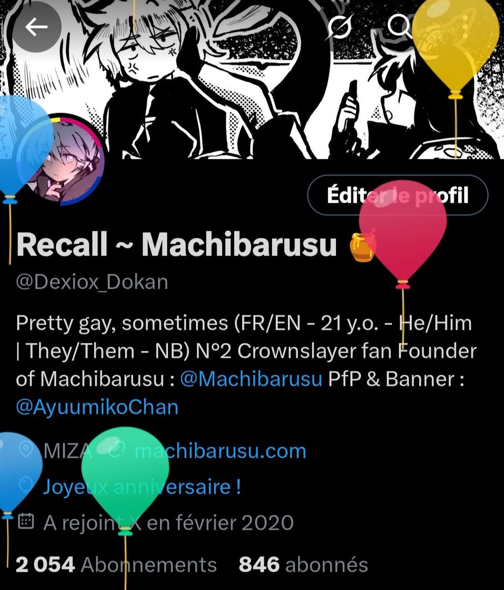 Oh and it's this person's birthday too apparently