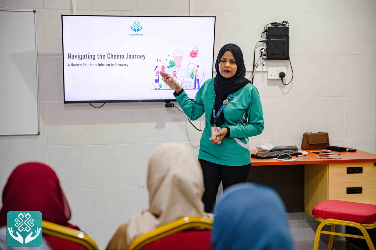 As part of the ongoing Continuing Medical Education (CME) Program, Clinical Nurse Inasha Moosa and Registered Nurse Aishath Samha Hussain facilitated a comprehensive session focusing on enhancing oncological knowledge. The session explored essential topics such as cancer
