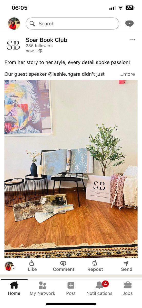 ClubSoar's tweet image. From her story to her style, every detail spoke passion!

Our guest speaker didn’t just share her journey, she showed it through this stunning setup! 😍

Looking for an interior design expert? Find her on IG: @bluprintinteriorsbw 

#SoarBookClub #InspiredSpaces #WomenInBusiness