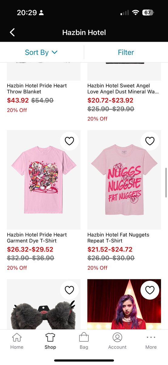 hazbinhelljen's tweet image. Looks like a new shirt on hot topic