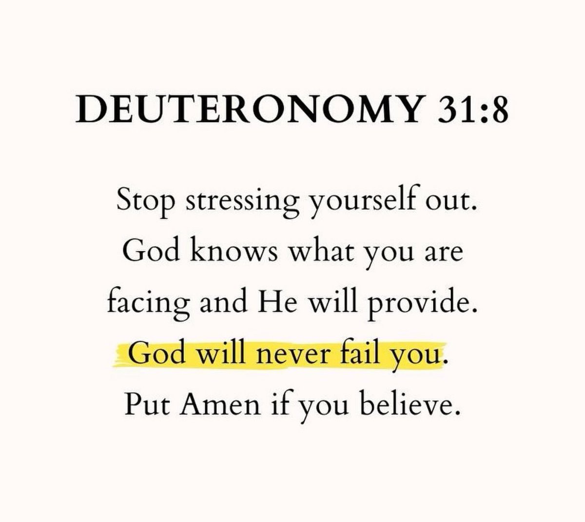 Deuteronomy 31:8