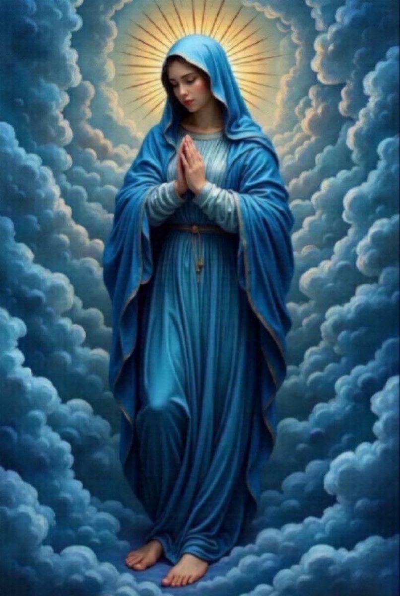 Hail Mary, Full of Grace, The Lord is with thee. Blessed art thou amongst all women, &amp; blessed is the fruit of thy womb, Jesus. Holy Mary, Mother of God, pray for us sinners now, and at the hour of our death. Amen.🙏🏾

Have a lovely day😊