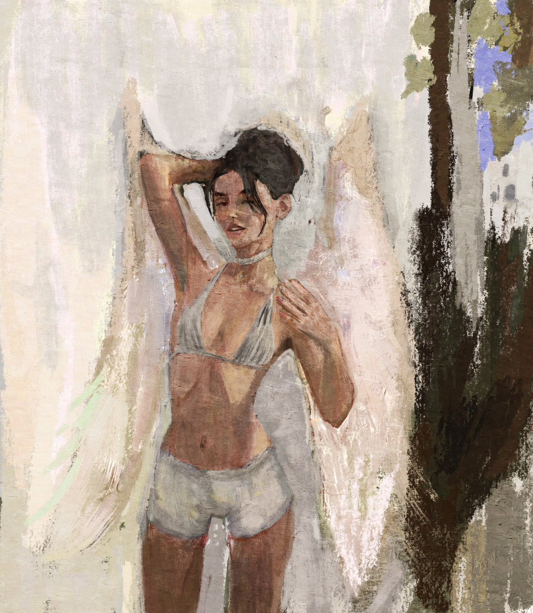 Bouguereau inspired 🎨🖌🤍

#procreate #digitalart #artistsontwitter #angel #ethereal #bouguereau #イラスト #落書き #オレンジ #タンジェリン