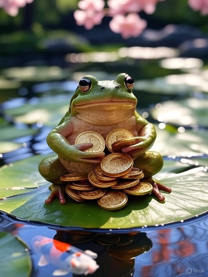Kaeru_Eth's tweet photo. The $KAERU is celebrated as a harbinger of abundance!

Good fortune awaits you.

https://t.co/YnMwpRdWsc

$PEPE #Memecoin $ETH https://t.co/3oZsh8aynf