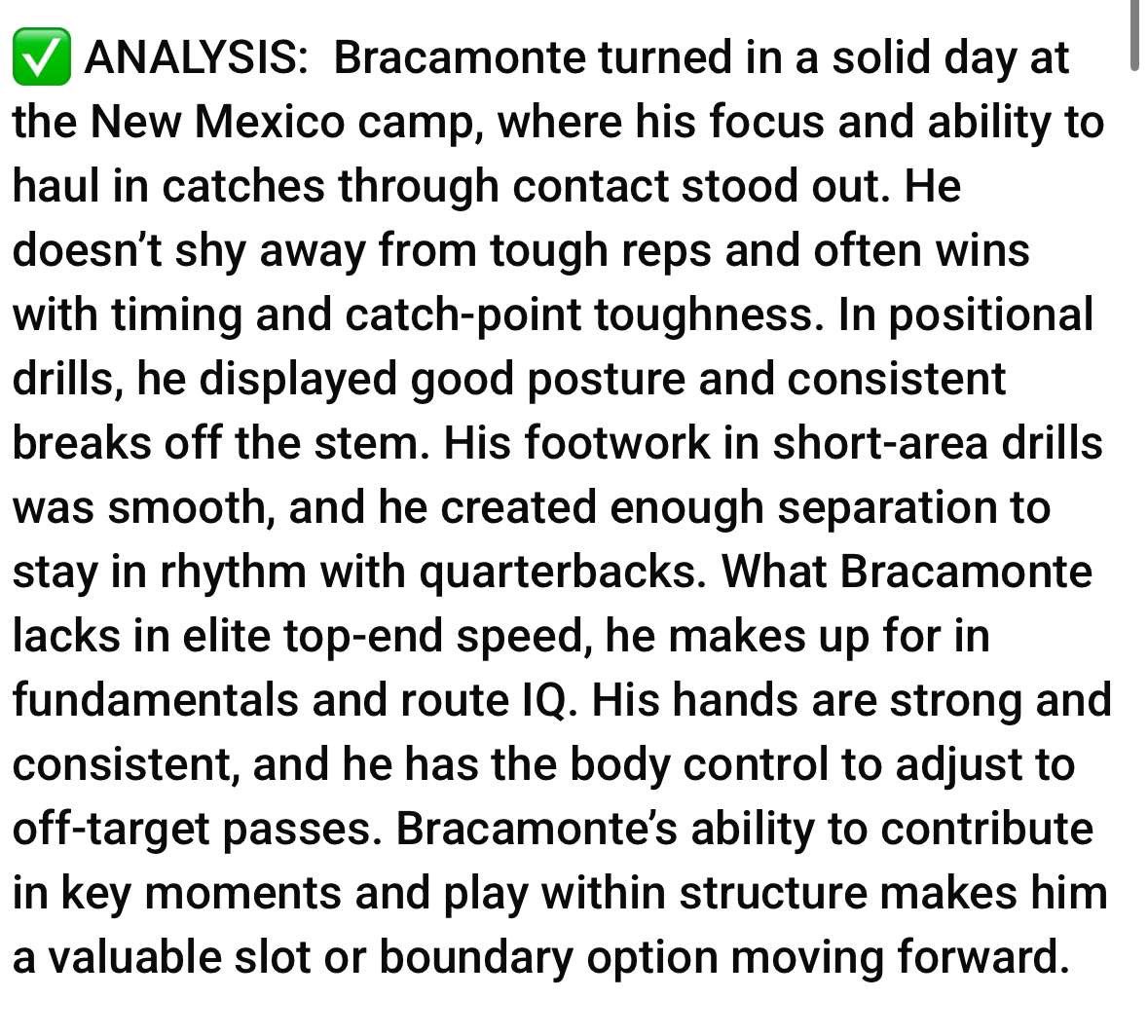 Thank you <a href="/sixstarfootball/">Six Star Football | PLUS+</a> for the write up analysis on my showing at the <a href="/UNMLoboFB/">New Mexico Football</a> camp!! <a href="/ColinLockett15/">Coach Lock 💎</a> <a href="/JosephO24/">Joseph Ortiz</a> <a href="/perrypumas/">Perry High Football</a> <a href="/jakeayala7/">jake ayala</a> <a href="/Kael_Snyder12/">Kael Snyder</a>