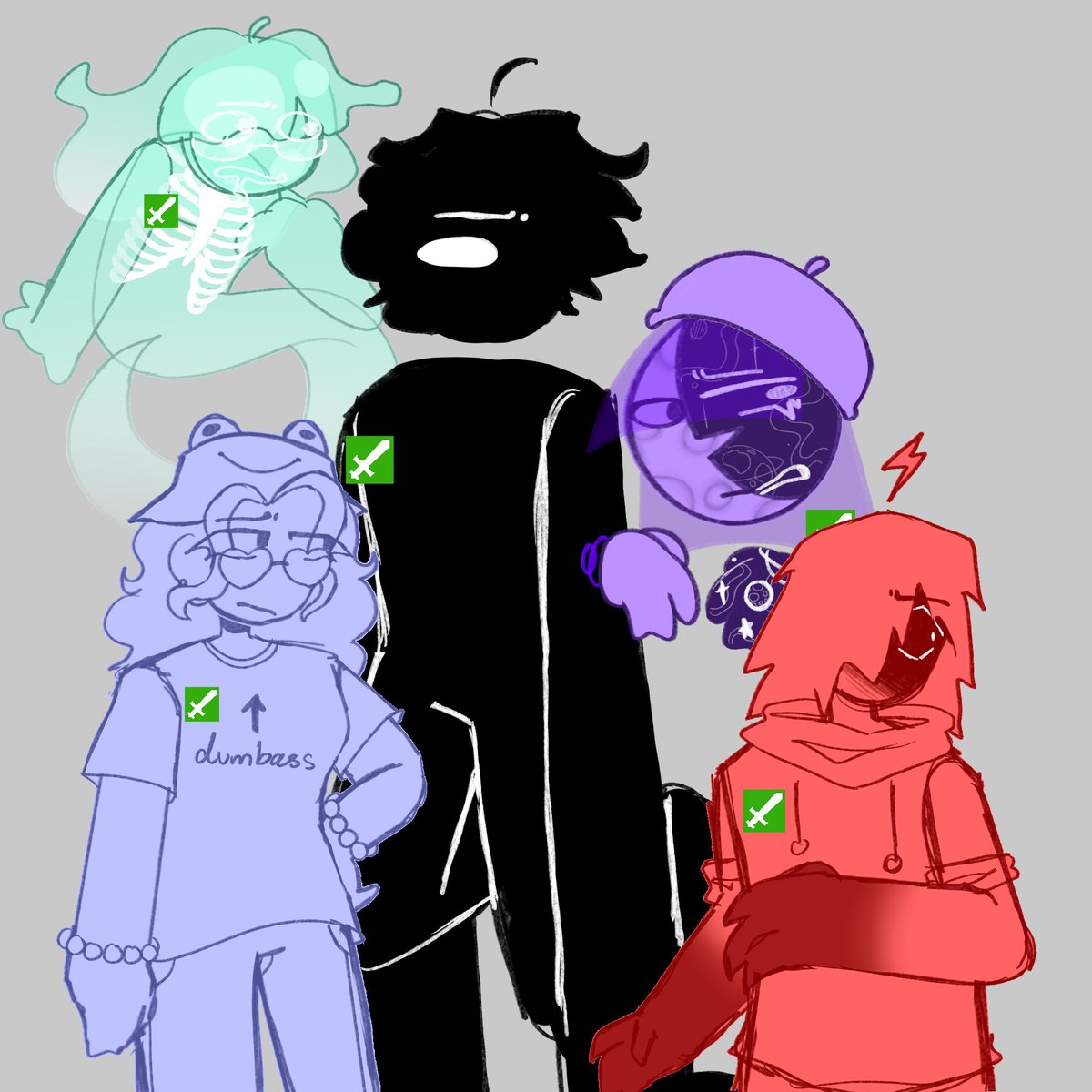 JustVibes125445's tweet image. Pezzy mods! Nick is the black shadow, Moon is the purple moon,Bella is in blue, exiled is the red guy, and lucid is the teal ghost (and Pezzy is Pezzy). Wish I can tag them 💔🙏
youtube.com/shorts/i06svR4…
#pezzy #pezzyfanart #frouse #frousetwt #animation