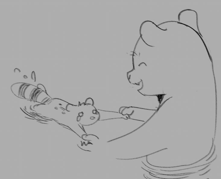 papstuko's tweet image. someone requested me to draw lylla teaching rocket how to swim.
I dont really read the comics so idc if its accurate but i thought this was cute and wanted to share
#gotg