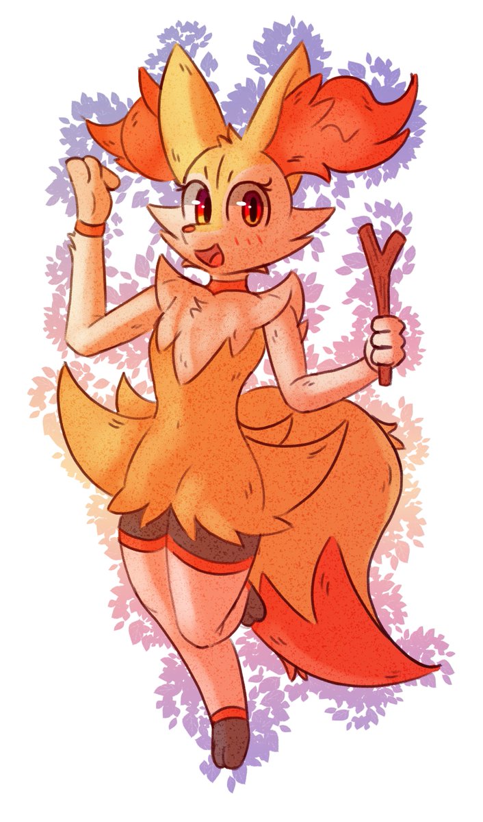 Se1tDraws's tweet image. A little Braixen for this day!
