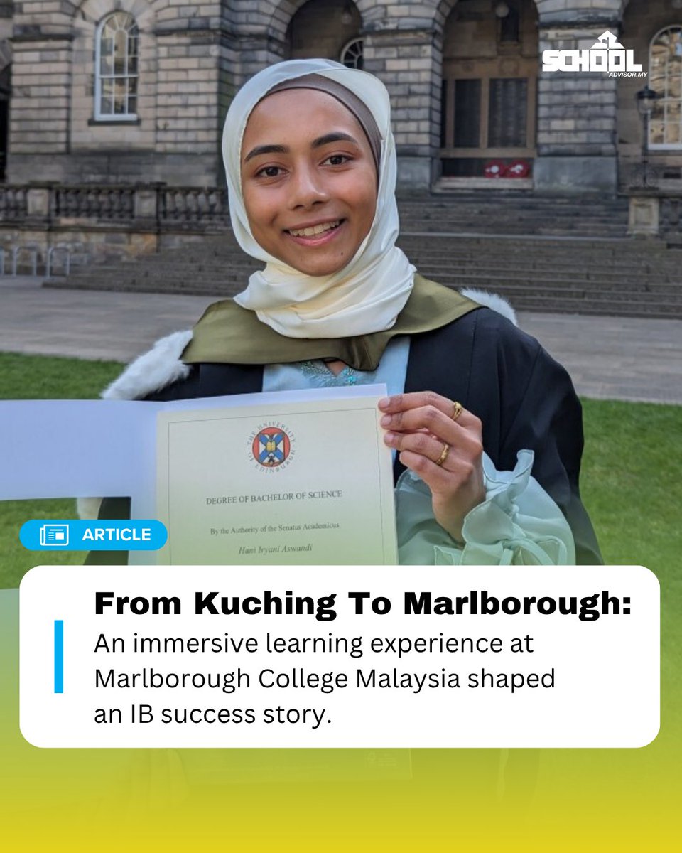 What if school was more than just grades? 🎓

At Marlborough College Malaysia, Hani found purpose, confidence &amp; a global perspective. From school plays to the Touch World Cup, her journey was life changing. 

Read more: schooladvisor.my/school-advisor…
