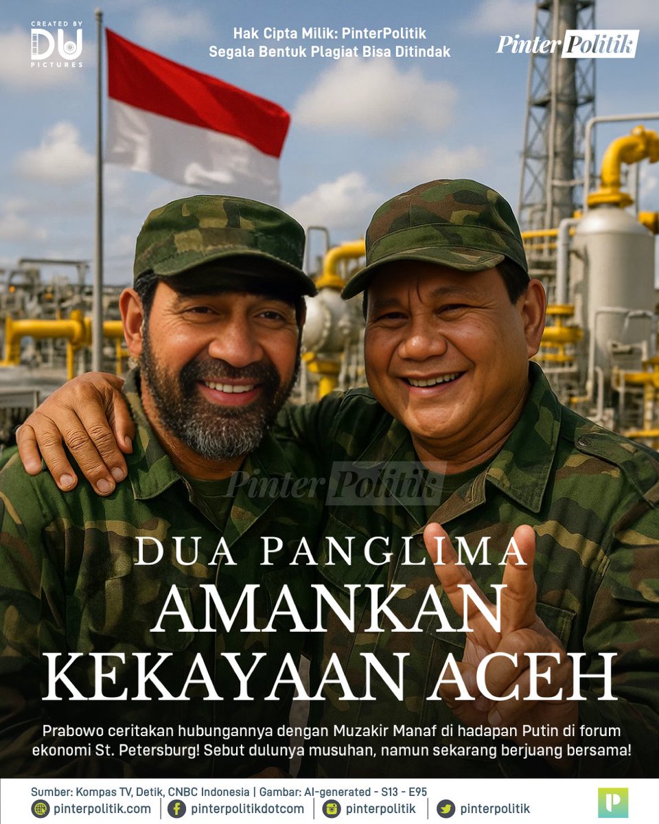 pinterpolitik's tweet image. Om Putin sampai tepuk tangan waktu Pak Prabowo cerita soal relasinya dengan Mualem. Gimana tuh menurut kalian?

#muzakirmanaf #prabowosubianto #relasi #putin #pinterpolitik