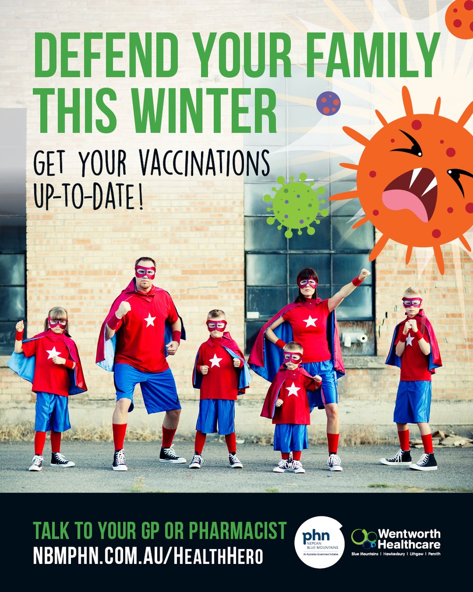 With school holidays approaching, protect yourself and your loved ones by getting your vaccinations up-to-date. Talk to your GP, pharmacist or local vaccine provider to find out what vaccinations are right for you and your family this winter.
💻 More info: nbmphn.com.au/HealthHero