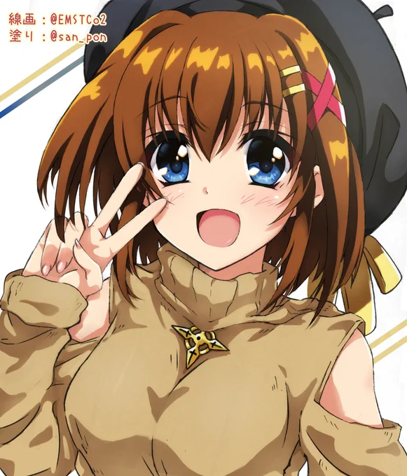 \(^o^)/<お誕生日おめでとうございますwww あなたの線画塗らせてちょw 線画:土ノ子さん( 塗り: