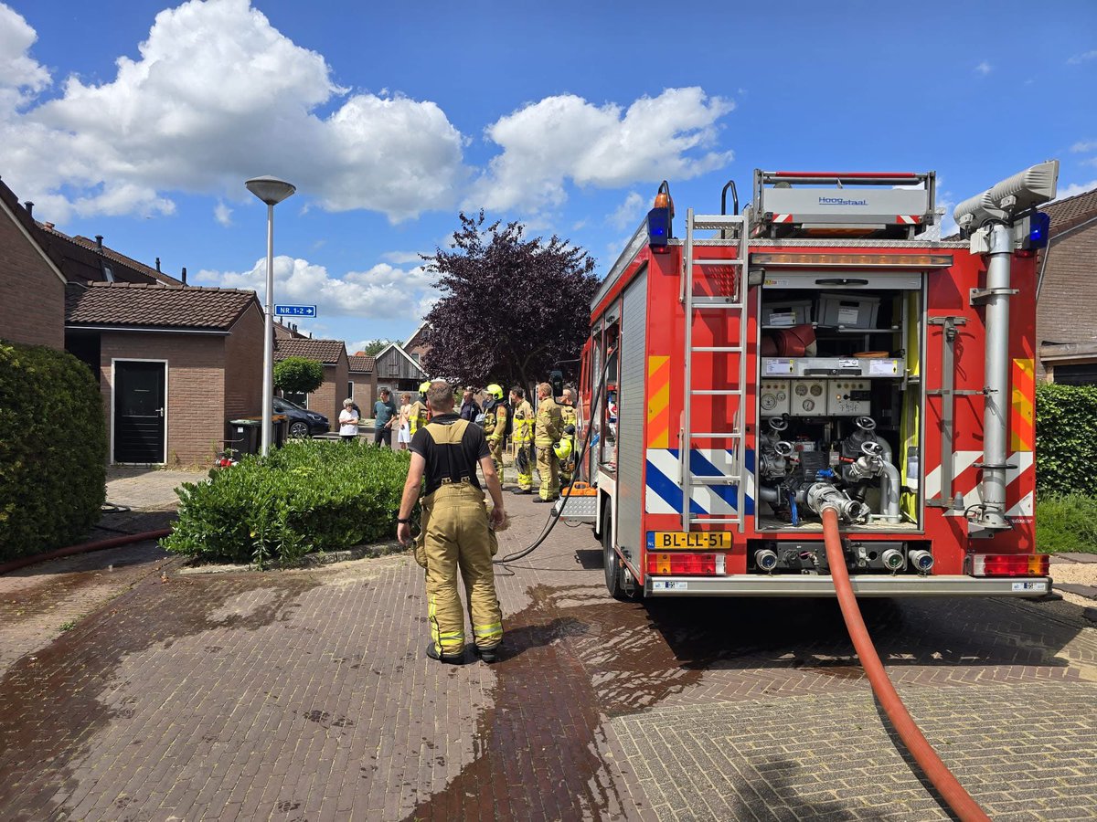 Brandweer snel ter plaatse bij woningbrand Kremerskamp in Eibergen